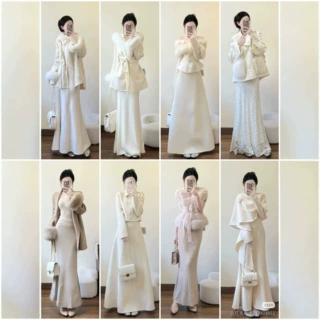 南油秋冬装羽绒服呢子大衣长裤小香风女中长款外套女装批发杂款包