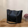 Demi-season shoulder bag, capacious retro advanced chain, one-shoulder bag, high-end