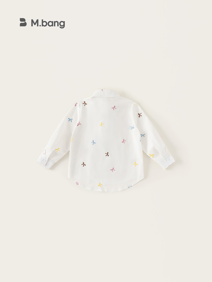 Youbao ropa para niños camisa de manga larga para niñas primavera nueva camiseta de lazo de dibujos animados para niños primavera camisa para niños grandes