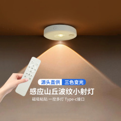 リモコンled充電無線スポットライト無挿電小丘灯磁気吸引自粘感応酒棚展示棚灯帯