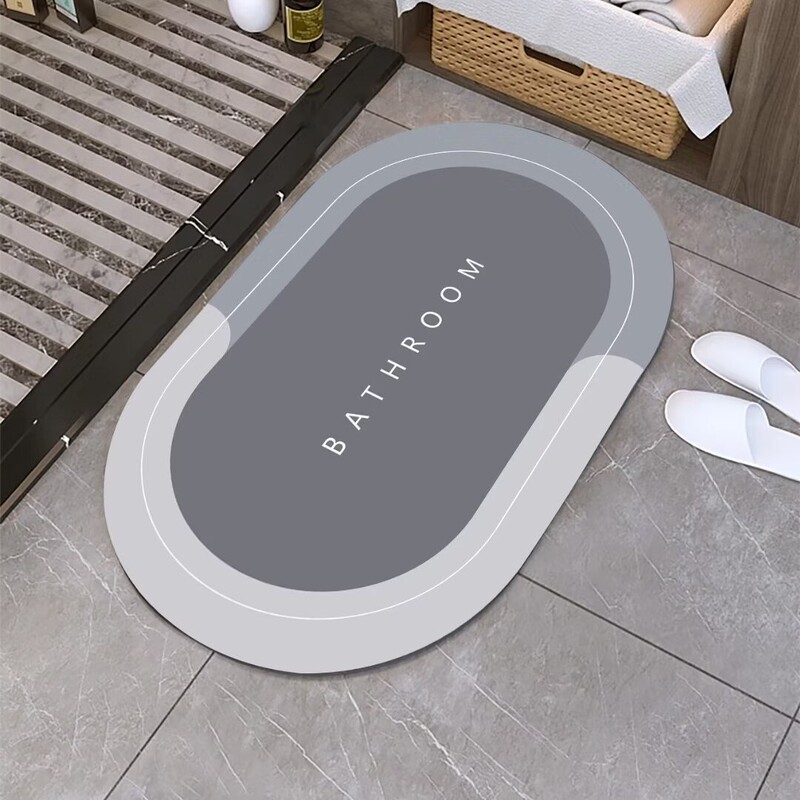 Nordic Bathroom Floor Mats, Strong Water Absorption, Home Bedroom Carpets, Bathroom Stain-Resistant Anti-Slip Floor Mats, Living Room Kitchen Door Mats