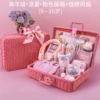 Senior Grade-Cool Summer-Pink Rattan Box + Hanging Neck Fan