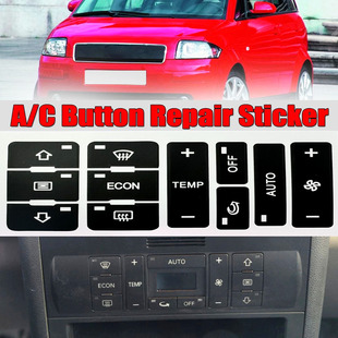 Suitable for Audi A2 A3 A8L sticker car air conditioning control switch button repair sticker