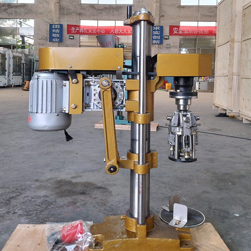 铝盖锁口机半自动口服液橄榄油红酒葡萄酒旋盖封口机瓶盖包装机