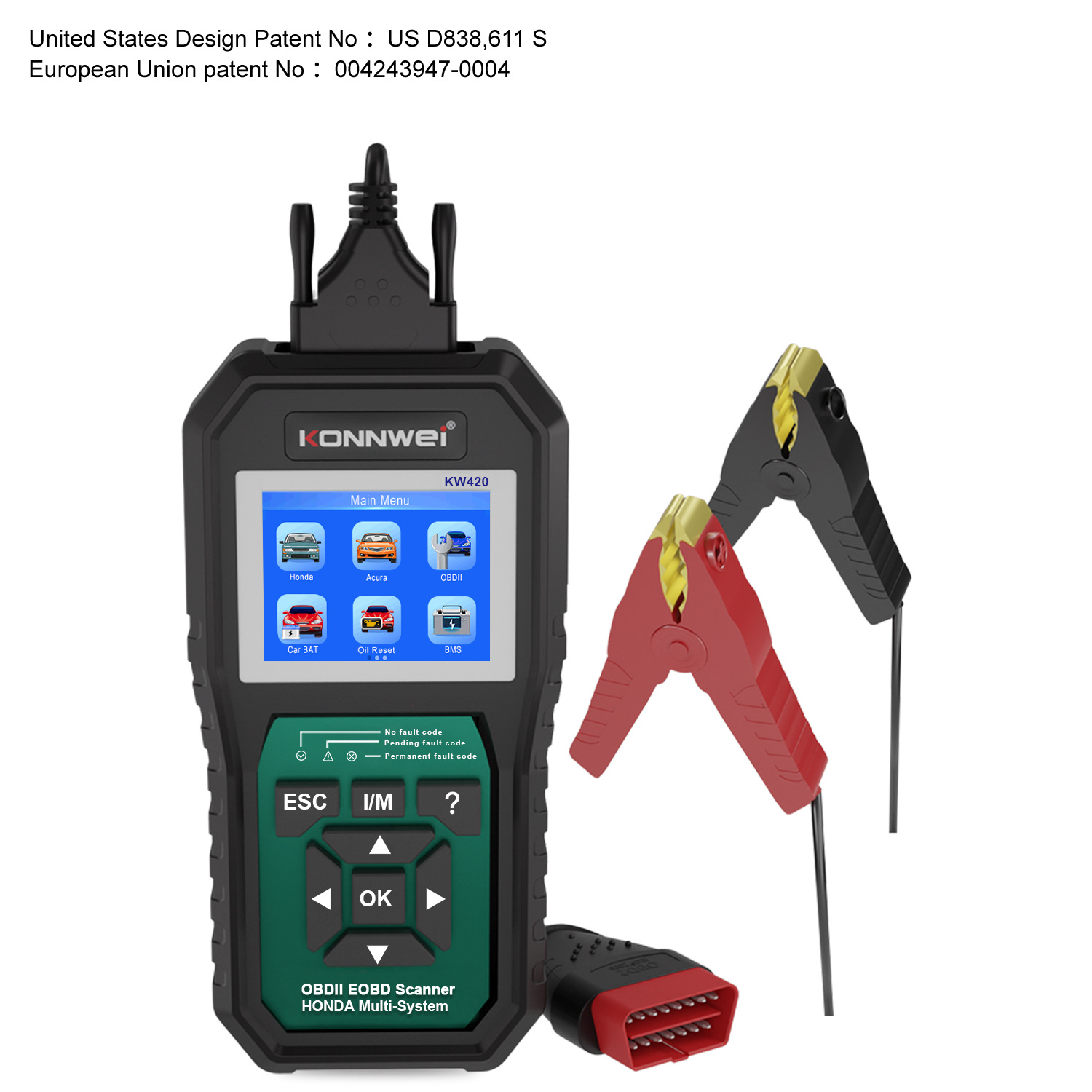KONNWEI 新款KW420本田全系统汽车发动机故障诊断仪