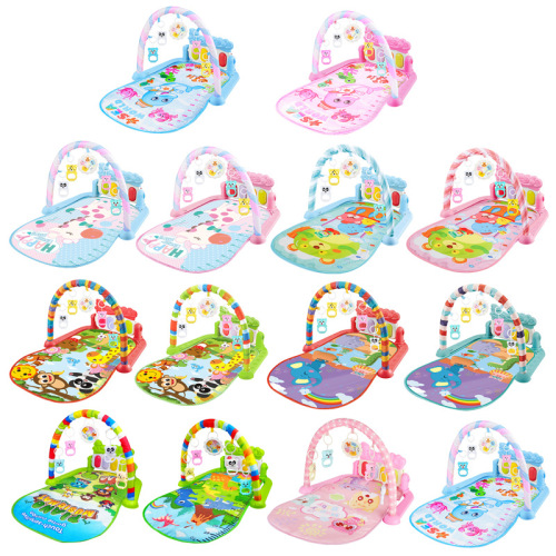 Baby fitness pedal piano, early education story, nursery rhyme, rattle, fitness pedal piano, baby music game