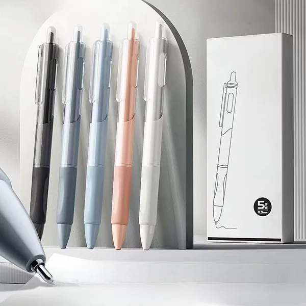 Simple small white pen ST head quick-drying ink press neutral brush title pen water-based pen black carbon water pen wholesale