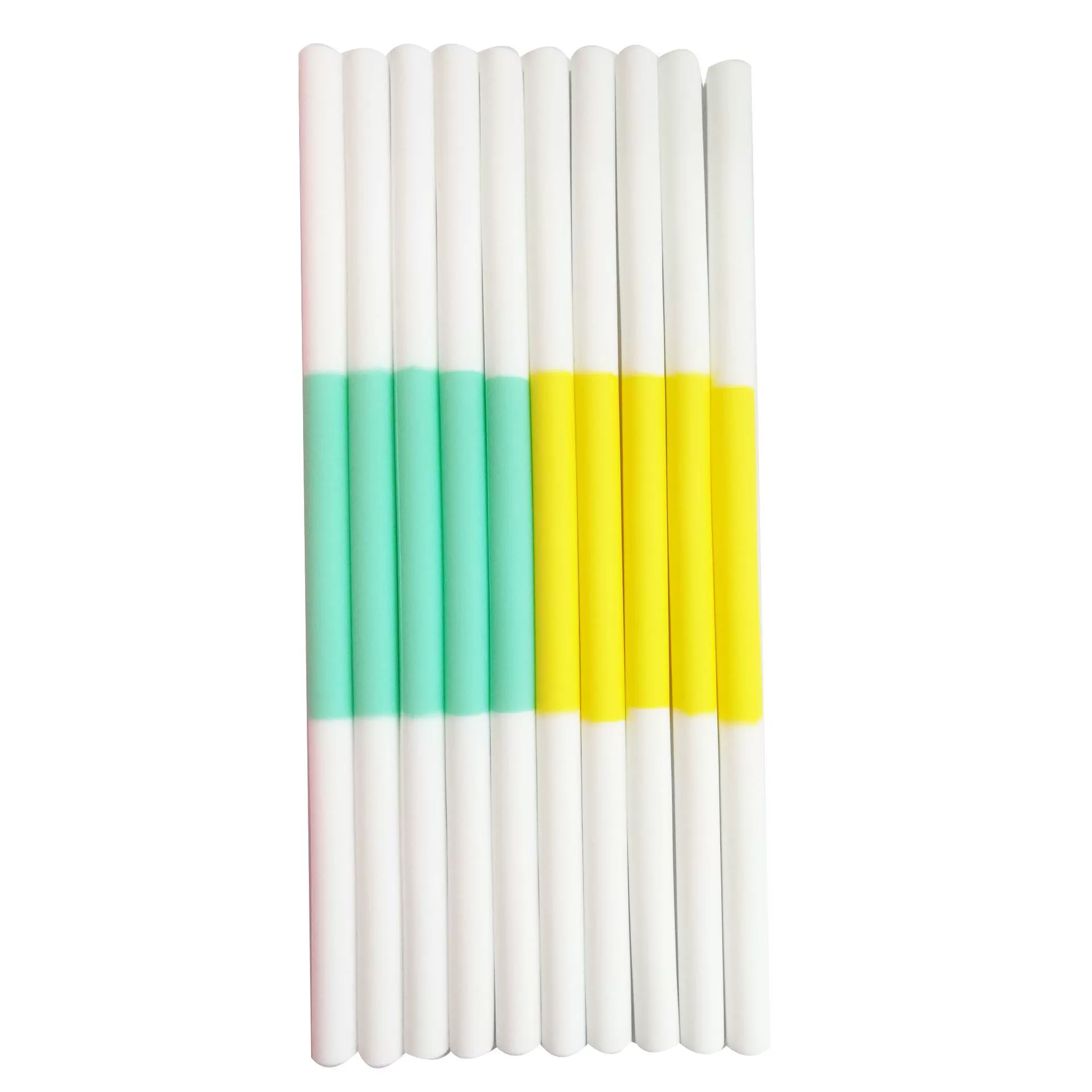 Заводская двухцветная силиконовая соломинка, межцветная силиконовая соломинка с цветной соломинкой Для чая с молоком для пищевого сока на выбор