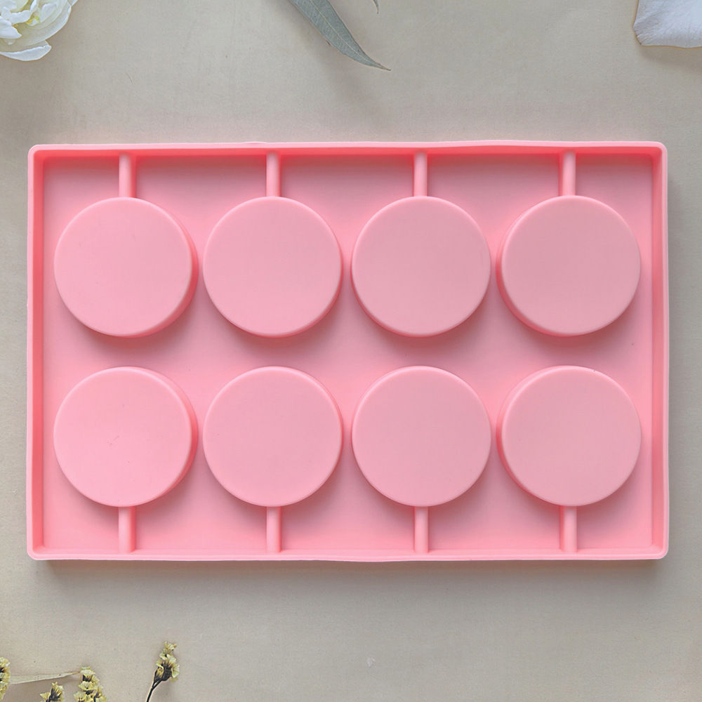 416 molde de silicona hecho en casa diy redondo estrella Lollipop herramienta de horneado resistente a altas temperaturas