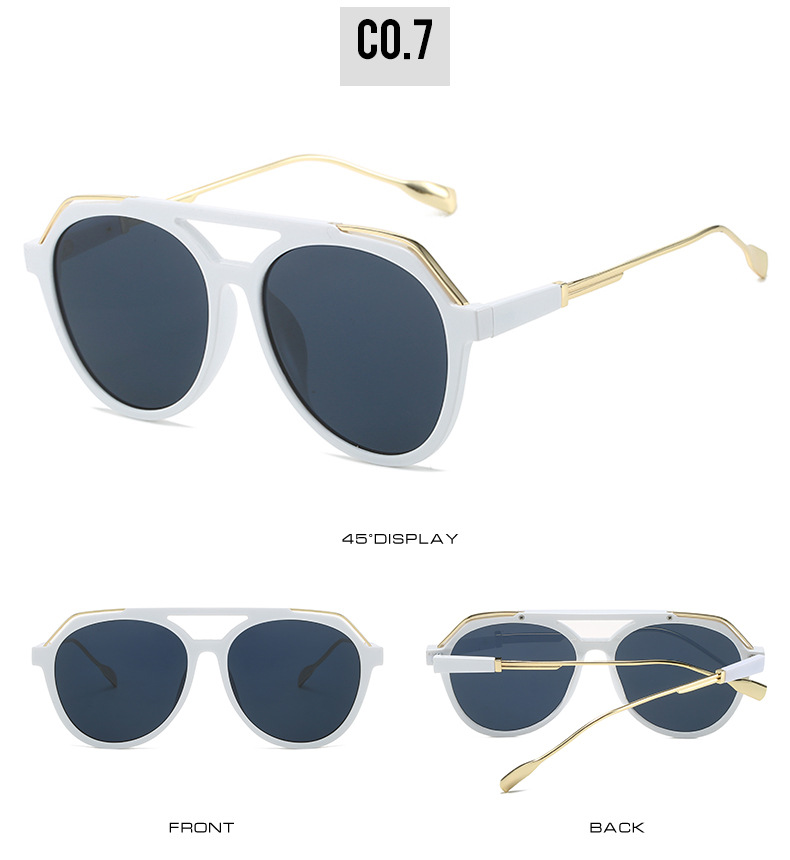 Basic, Simple Style Style Grey, Black Color Basic Simple Style Gradient Color PC UV400 Protection Toad Glasses Full Frame Women's Sunglasses