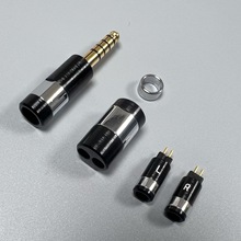 耳机升级线整套五金件4.4平衡插头2.5 3.5插头 mmcx 0.78插针大孔