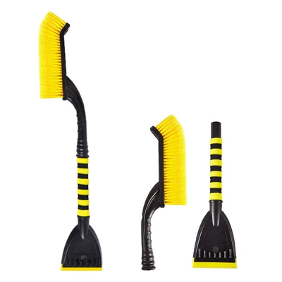 snow shovel, detachable car snow: Kempinq və səyahət - dm148upgraded-yellow-black-versionoxford-shovel-head-does-not-damage-car-paint