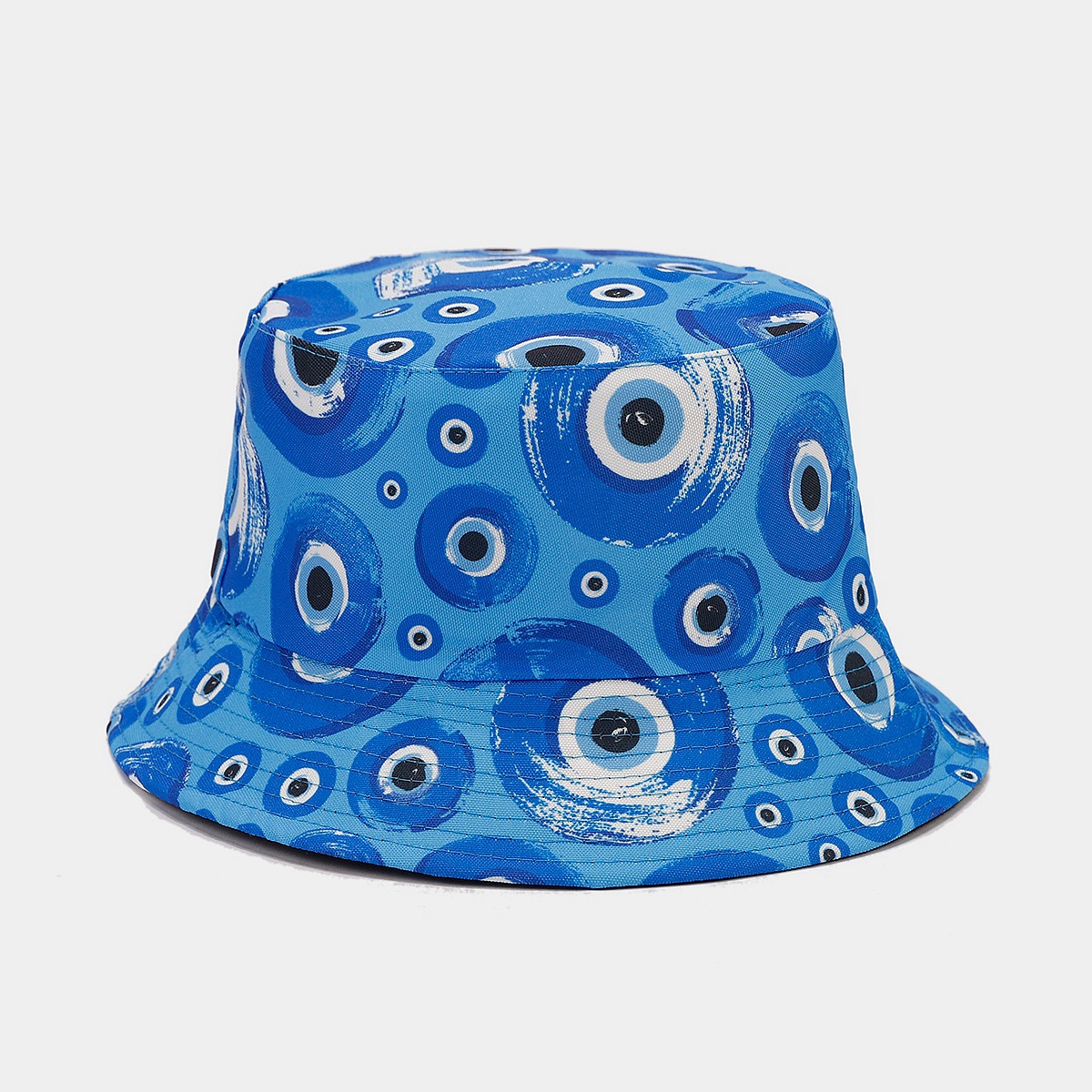 Unisex Vacation Beach Eye Printing Wide Eaves Bucket Hat display picture 6