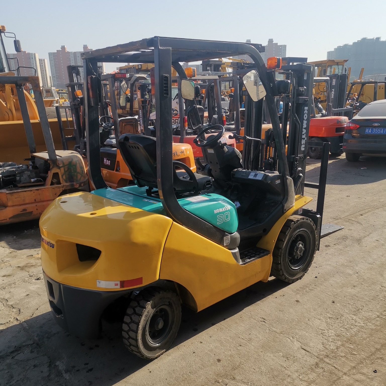 现货小松叉车  电动  柴油叉车    2/3/3.5吨 3节门 升高4.5米