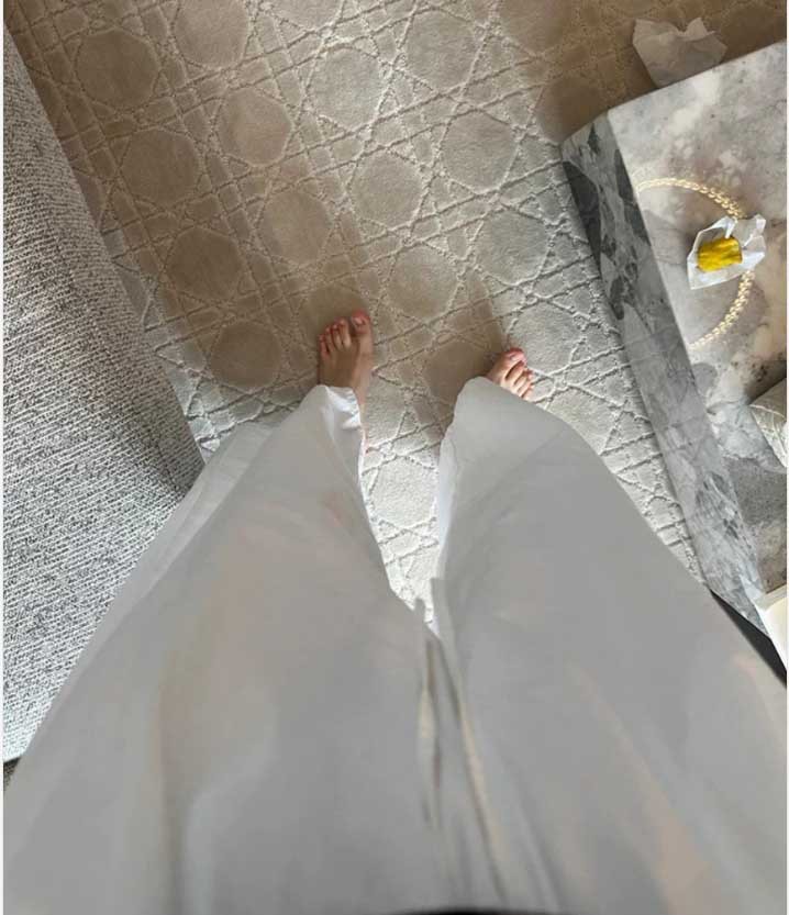 Quần culottes nữ ống rộng chất giấy cotton trắng dáng lưỡi liềm, phong cách Hàn Quốc mùa hè — Màu trắng chi tiết 4