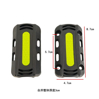 Motorcycle Bumper Anti-Fall Block Uhr150Afr125 Bumper Electric Vehicle Universal 22Mm25Mm Protection and Anti-Collision (Elektromobil üçün bamper qoruyucu yastıqlar) - black-with-reflective-stickers
