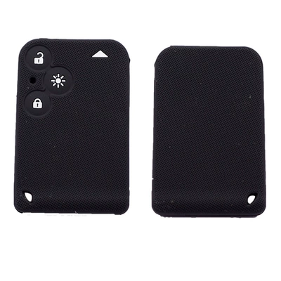 Suitable for Renault Corregica Binfeng Longcoreiao Silicone Car Key Shell Silicone Cover Silicone Protective Cover (Static Rod/Key Bag) - black