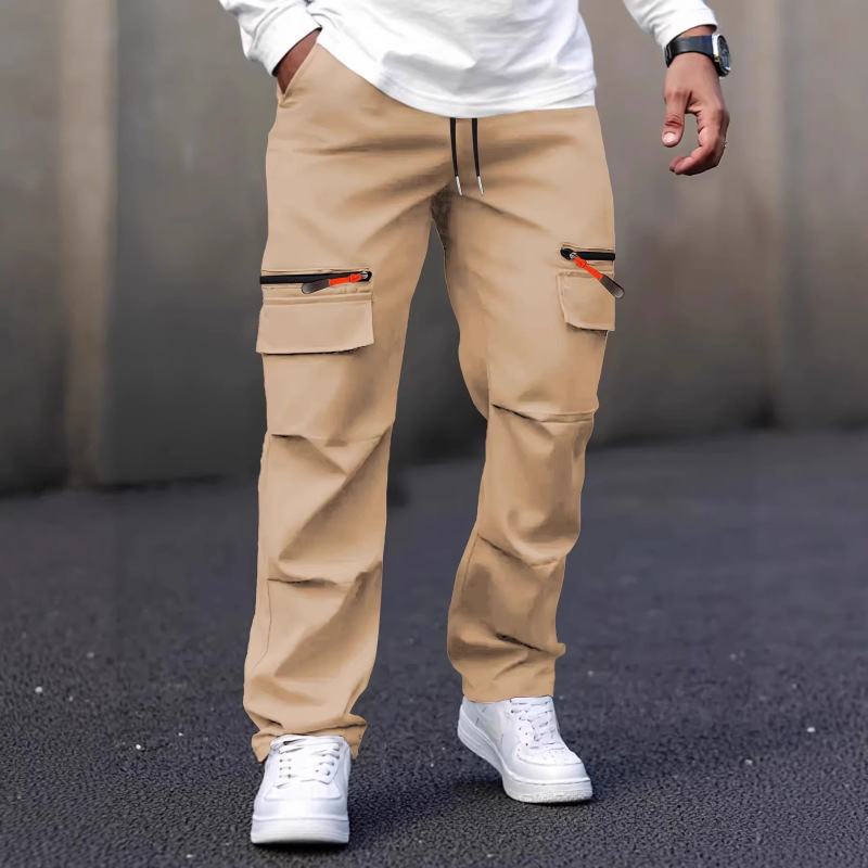 Cross-Border Amazon Aliexpress Men's Cargo Pants Spring and Autumn Loose American Style Foreign Trade Casual Sports Pants Jogging Pants