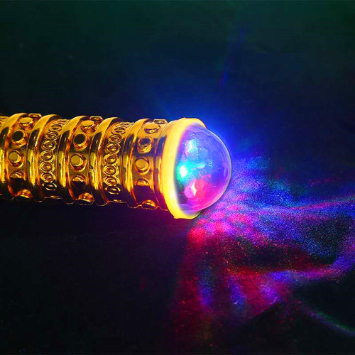 New automatic telescopic golden hoop, stainless steel luminous telescopic golden hoop, wholesale of children's toys for street stalls in scenic spots