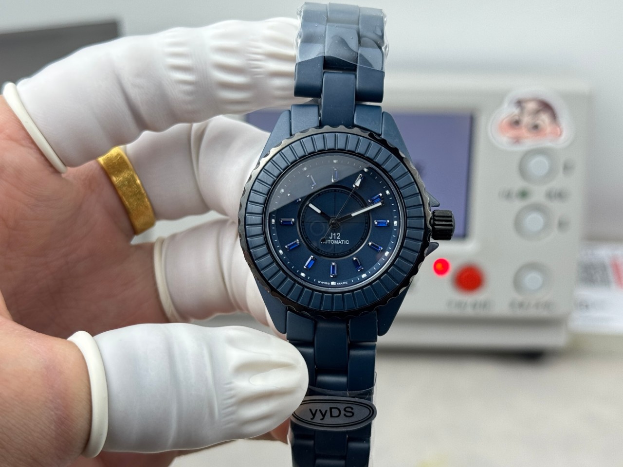 J12 Blue Ceramic Men's and Women's Fully-Automatic Mechanical Mechanical Watch Blue Ceramic Watch