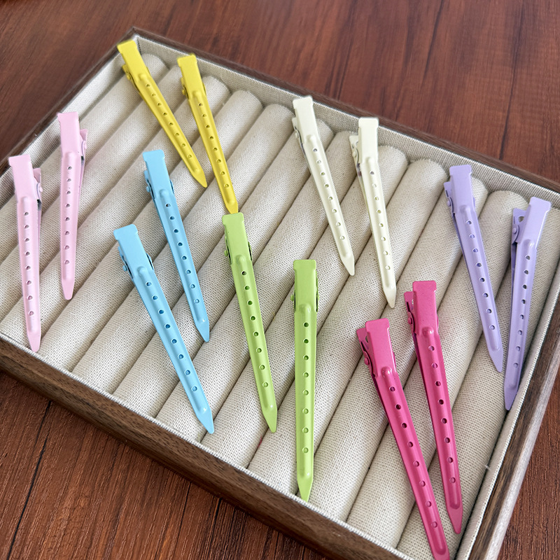 Candy-Colored Hair Fluffy Positioning Tool Cream Gel Bangs Duckbill Clip Styling Clip Seamless Makeup Hairpin for Women