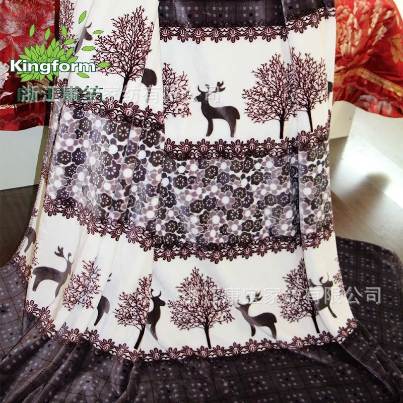 现货康丰法兰绒珊瑚绒毛毯轻奢午睡毯空调毯办公室盖毯源头工厂