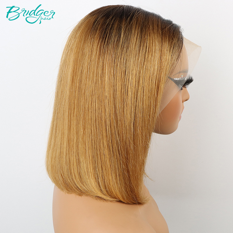 13*4 Splice dvojno vlečno BOB pokrivalo T1B/30 lasulje iz človeških las_voghion.com