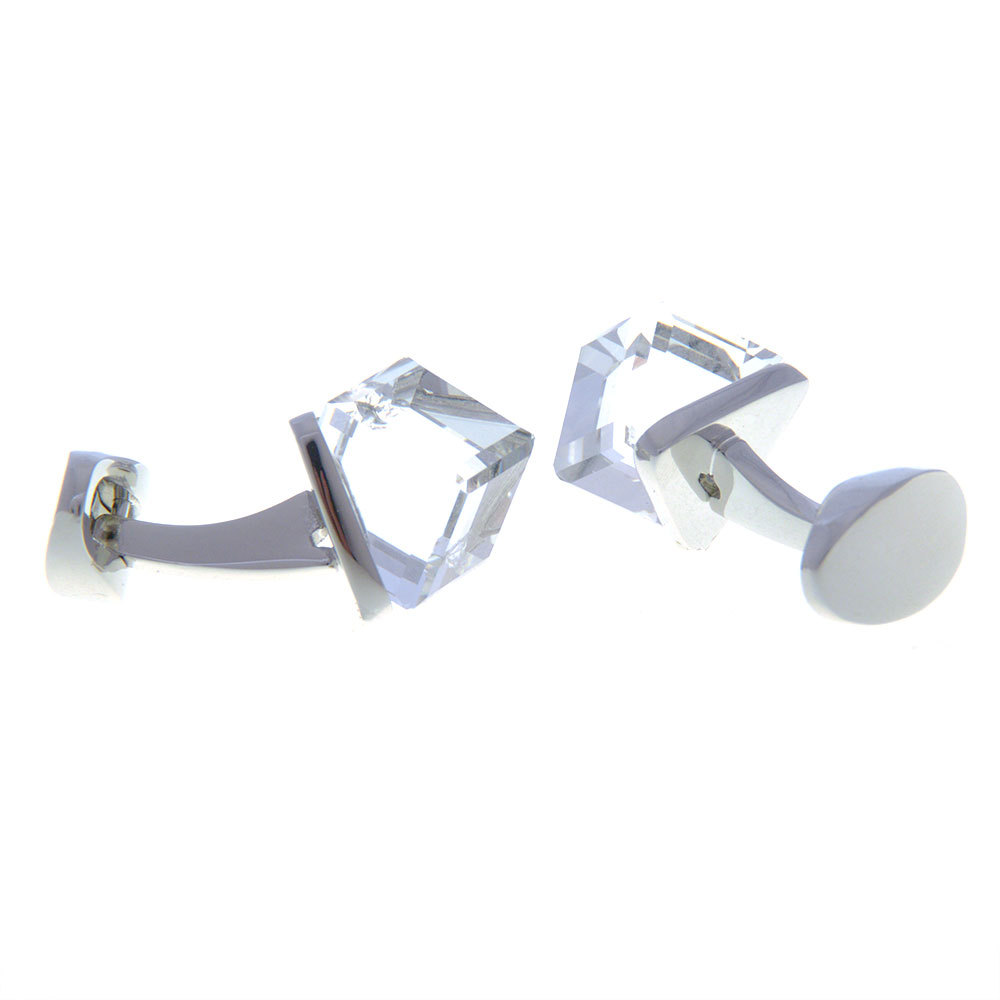 Luxury large crystal cufflinks, high quality European and American cufflinks, business men's clothing, French shirt accessories_voghion.com