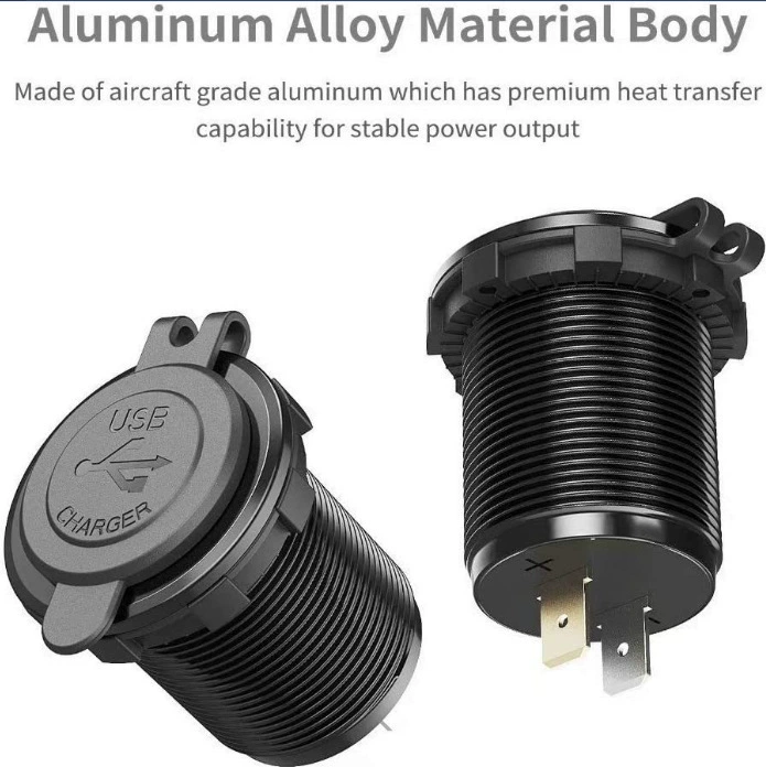 12-24В мотоцикл GM модификация мотора, умный QC3.0 USB порт+PD быстрая зарядка автомобильного зарядного устройства