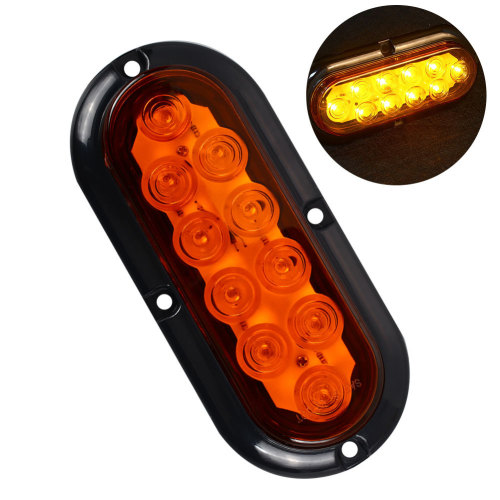 Factory wholesale 10LED truck trailer brake warning taillight trailer side width light red light white light yellow light