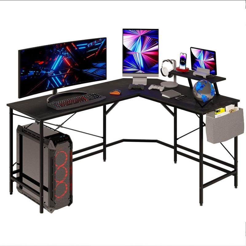 Cross-Border Customized Popular L-Shaped Computer Desk, Multi-Functional Home Office Desk, E-Sports Desk, Gaming Desk, Writing Desk