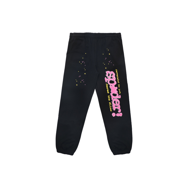外国貿易Sp1derヒップホップ歌手と同じスタイルのフォームレター555カップル用フード付きパーカーPinkスウェットシャツ|undefined