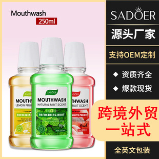 SADOER Mint Flavor Mouthwash Fresh Breath Cleaning Teeth Oral Cleaning Care Water Foreign Trade Cross-Border