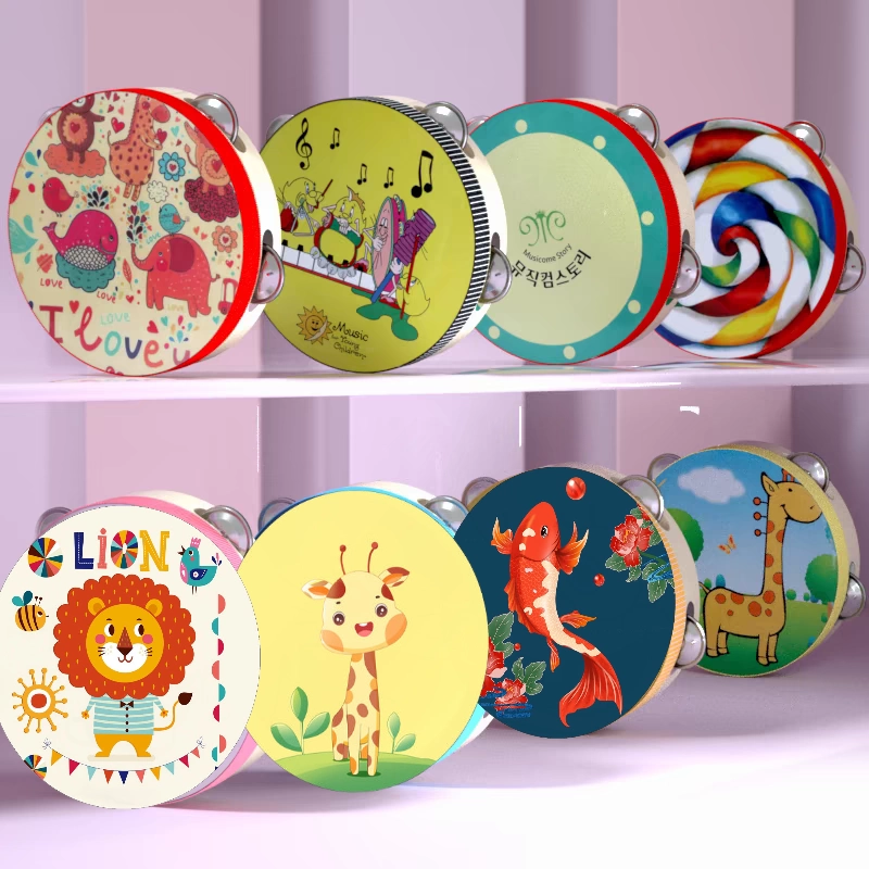 Бесплатная доставка Orf музыкальный инструмент детский бубен деревянный бубен