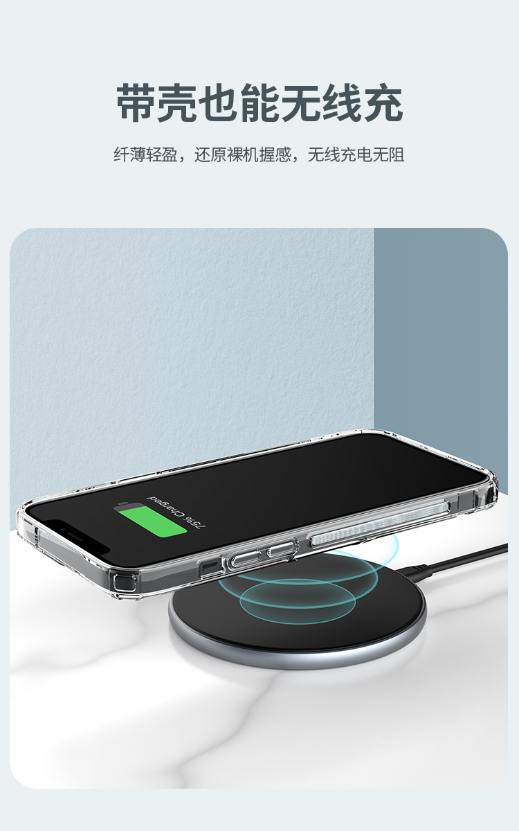 Ốp lưng trong suốt chống sốc viền dày cho iPhone 14 Pro Max — Màu sắc tự nhiên Pro-Màu xanh lam, Màu sắc tự nhiên Pro-Màu Tím chi tiết 12