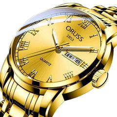 瑞士品牌全自動機芯男生手錶防水夜光日曆鋼帶潮流非機械錶石英表