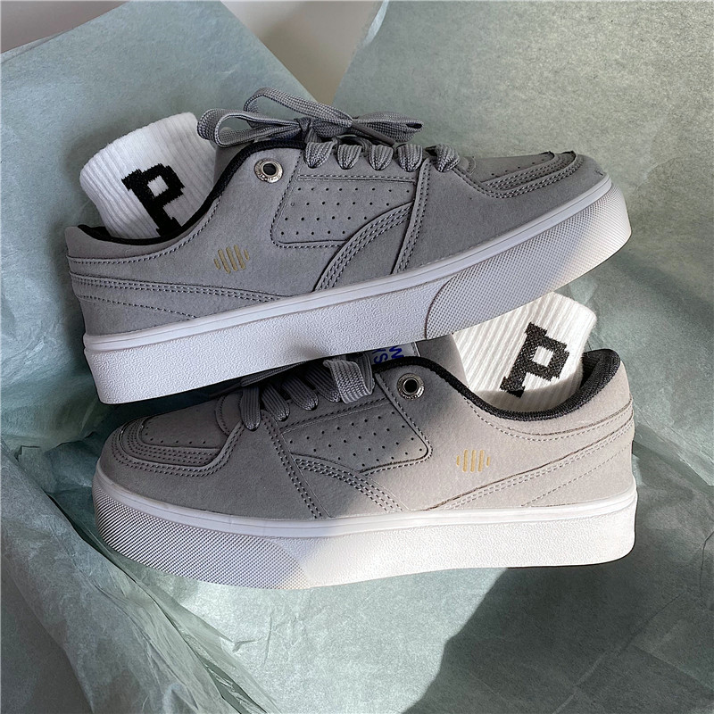 Herren Freizeitschuhe Skateschuhe Dunkelgrau Sportlicher Style_voghion.com