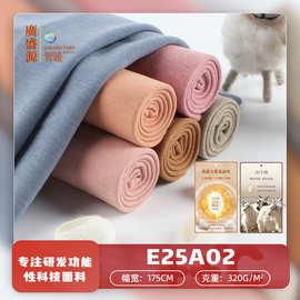 320g双面德绒面料 AB面德绒蚕丝腈纶面料 秋冬家居服保暖内衣面料