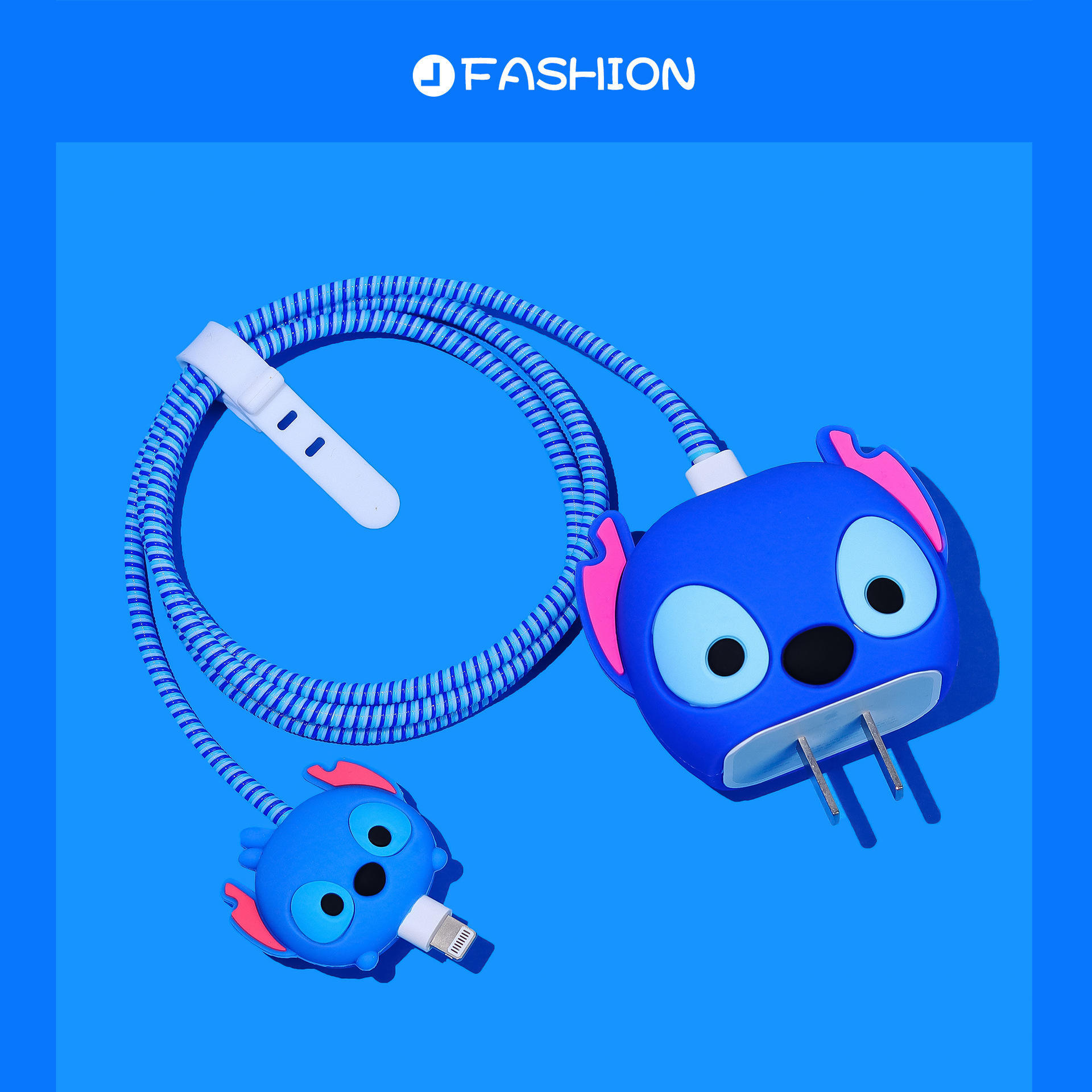 Nuevo cable de datos de dibujos animados cubierta protectora adecuado para Apple carga rápida cabeza 18/20W carga cabeza cubierta protectora Winder