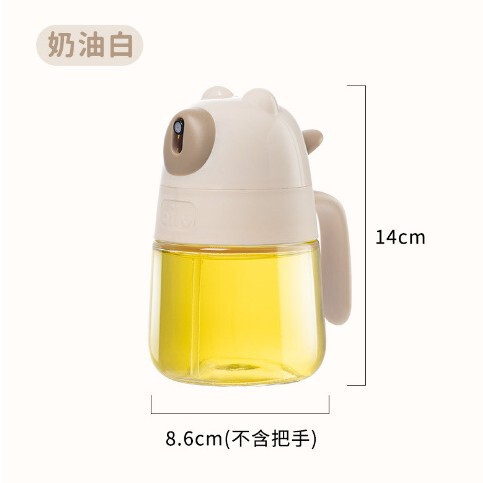 クマのオイルスプレーボトル オイルスプレーボトル 家庭用キッチン 油が垂れない 漏れ防止 醤油 酢 調味料ボトル 滴下防止|undefined