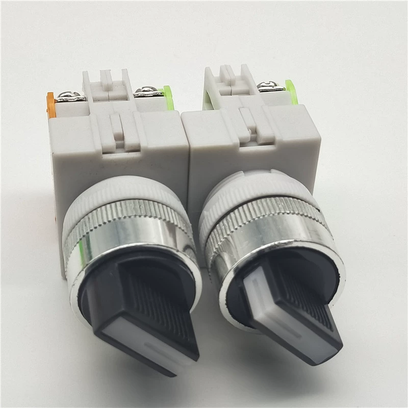 LAY37-11X2 second gear 20X3 third gear selection rotary button switch two gears self-locking reset 22MM