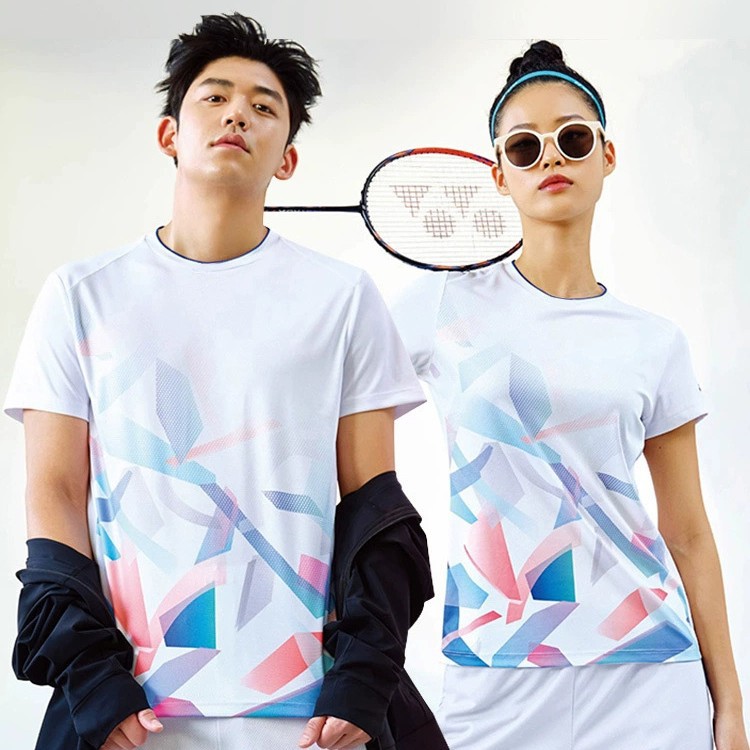 New Badminton Suit Women's Summer Quick-Drying Training Team Uniform Short-Sleeved Men's Game Uniform Table Tennis Jersey Customization