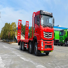 程力前四后八平板车 国六排放拉360挖机拖板车 生产厂家图片视频