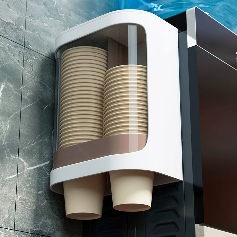 Одноразовая вешалка для чашек Автоматический сбор чашек Держатель для бумажных стаканчиков Стакан для воды Настенное хранилище Креативное хранение Бытовая полка