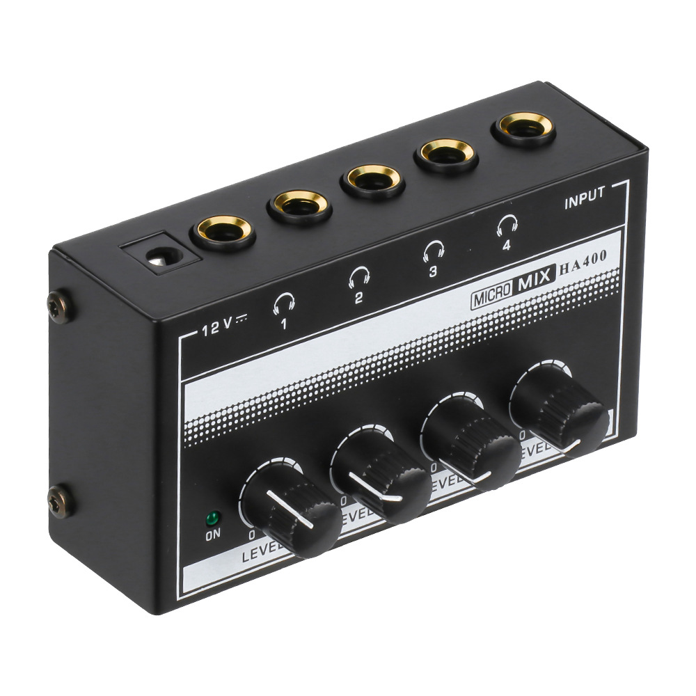 耳机放大器Headphone Amplifier 4路金属立体声小型耳放