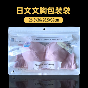 Universal Underwear Packaging Bag Spot Wholesale Bra Tube Top Pack Storage Bag Thickened Japanese Zipper Bag