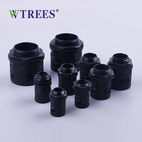 German-made PG nylon corrugated pipe connector wire and cable plastic direct plug-in corrugated pipe hose quick connection straight plug