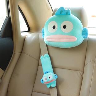 Cartoon Cute Japanese ins Internet Celebrity Little Monster Orc Fish Hanton Car Headrest Neck Pillow Car Safety Belt Cover
