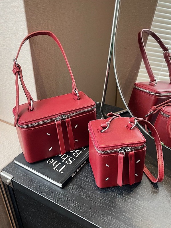 Bolso de moda coreano para mujeres 2024 nuevo bolso de caja cuadrada simple y versátil bolso de hombro pequeño diseño popular