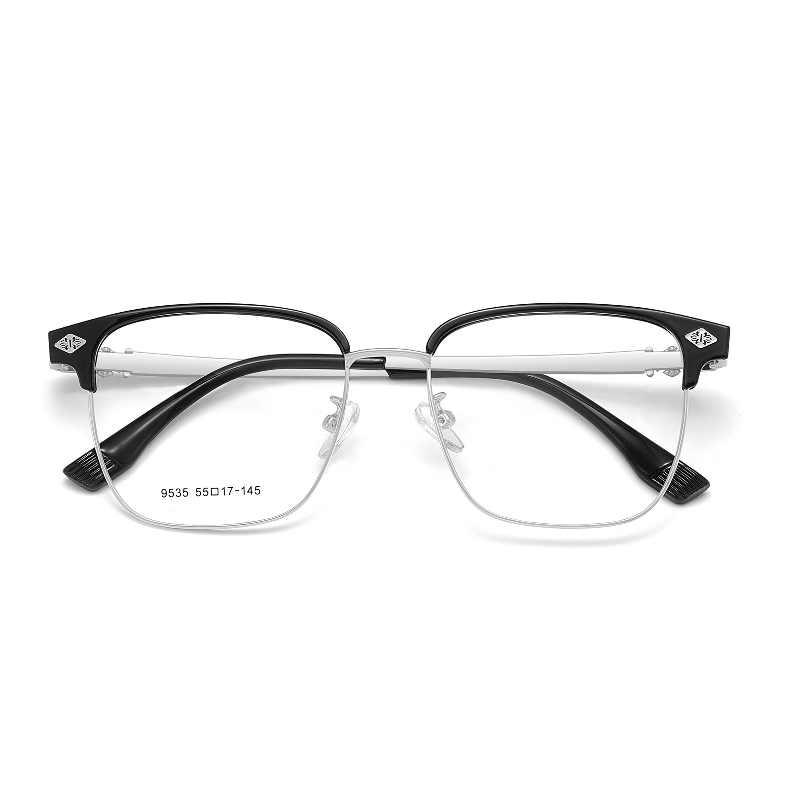 Fumado hace viejos vientos de la calle de vestir sensación de cejas de aleación retro ajustable soporte de nariz suave con espejos Danyang al por mayor